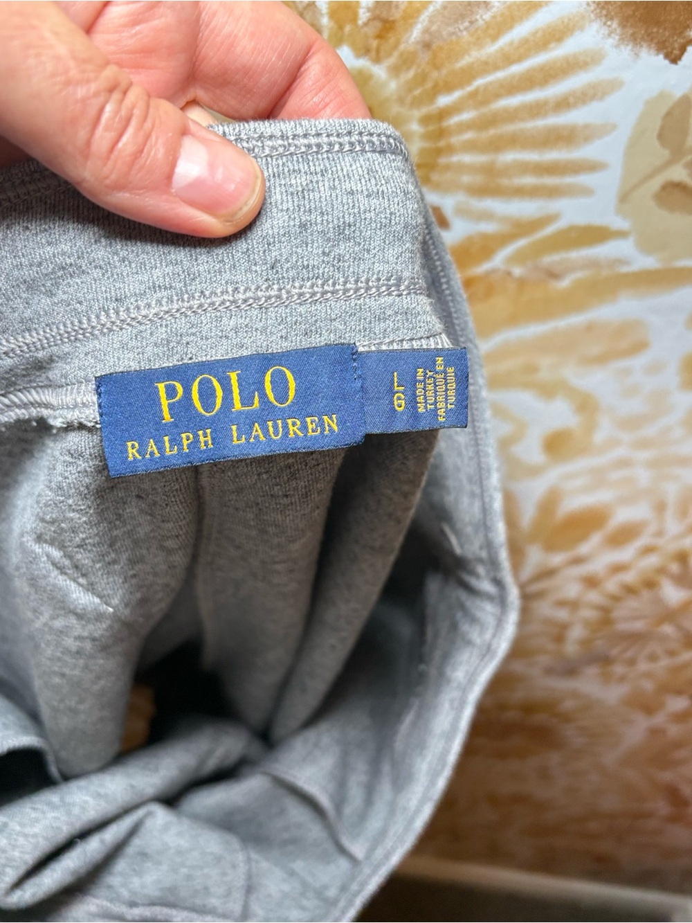 Polo Ralph Lauren Gray Lounge Shorts Pony Logo Drawstring Athletic Sweatshorts L - Picture 3 of 5